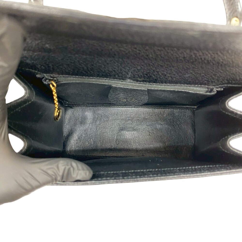 GUCCI Authentic Black Leather Shoulder Bag - Picture 9 of 10